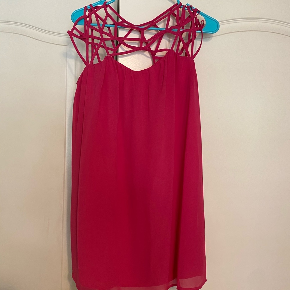 Hot pink dress